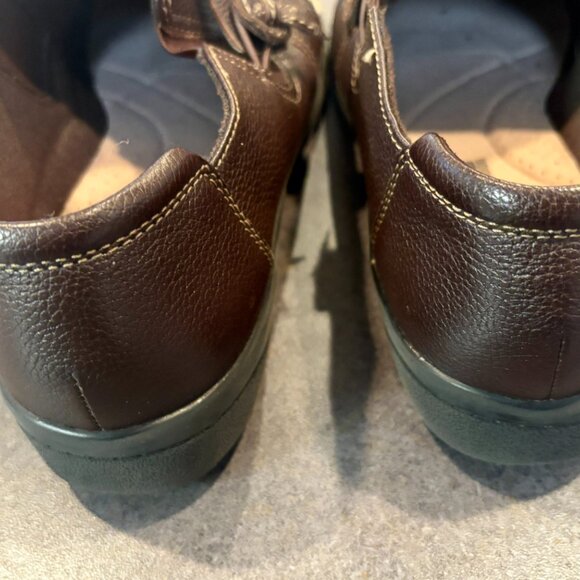 ~~Clarks Cheyn Madi 10M Slip-On Loafers Shoes Dark Brown Women's Slip On Comfort - Picture 4 of 7